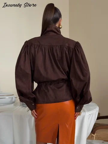 Женская куртка из полиэстера  Faux Suede
