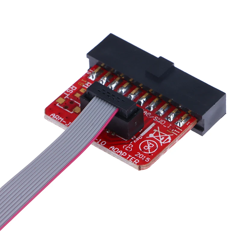 Jlink ARM-JTAG-20-10 어댑터 보드, J-LINK, v9, v8, 2.54mm, PIN 0.1, 1.27mm