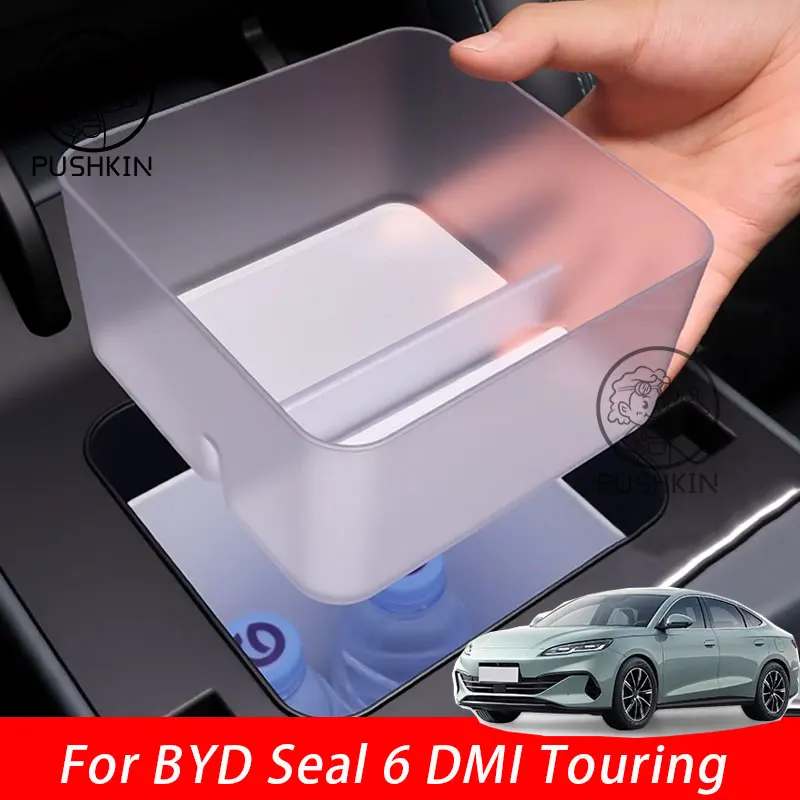 

For BYD Seal 6 C6 DMI Touring 2025 2026 Car Armrest Storage Box Center Console Organizer Center Console Interior Accessories