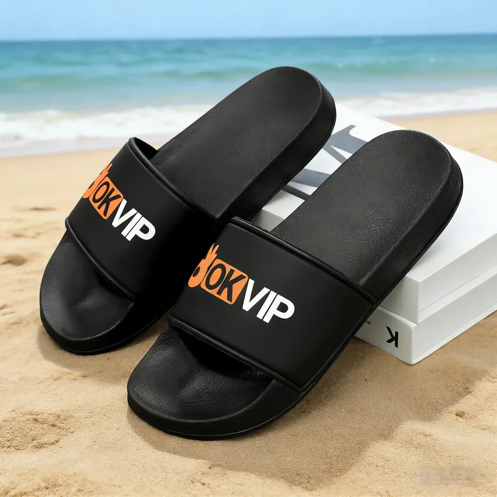 Stable Stand Men Summer Slippers Anti Slip Safe Support Student Leisure Walking Daily Footwear