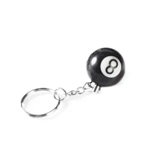 Keychain hồ bơi đơn giản với bóng nhựa, móc khóa, thời trang mới, xu hướng sáng tạo, may mắn, hồ bơi, số 8, 32mm, trang sức 8 Keychain nhựa bán hàng chính - №4