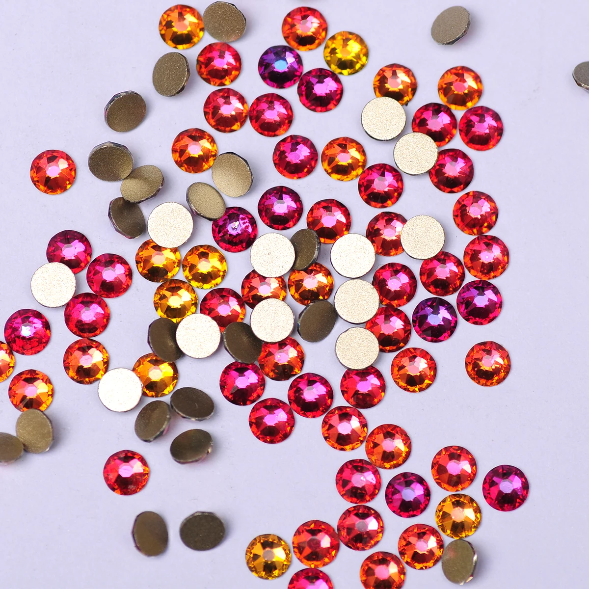 YANRUO 2088NOHF Red Volcano Non Hotfix Rhinestones Flatback Strass Beads for Nails Gems Diamond Clothes Dress Bling Crafts