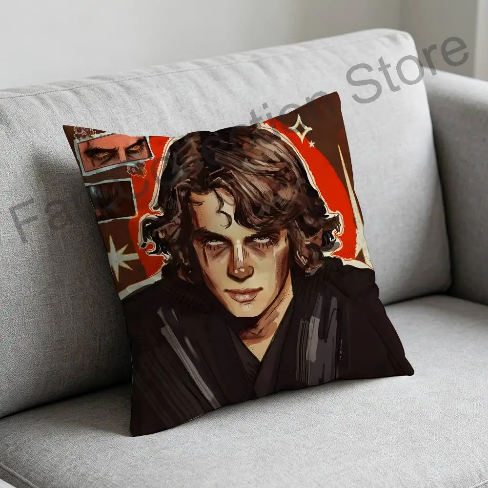 A-Anakin S-Skywalker Pillow Case For Sofa Decor Car Office Room Printing Cushion Cover Decorations and Protector