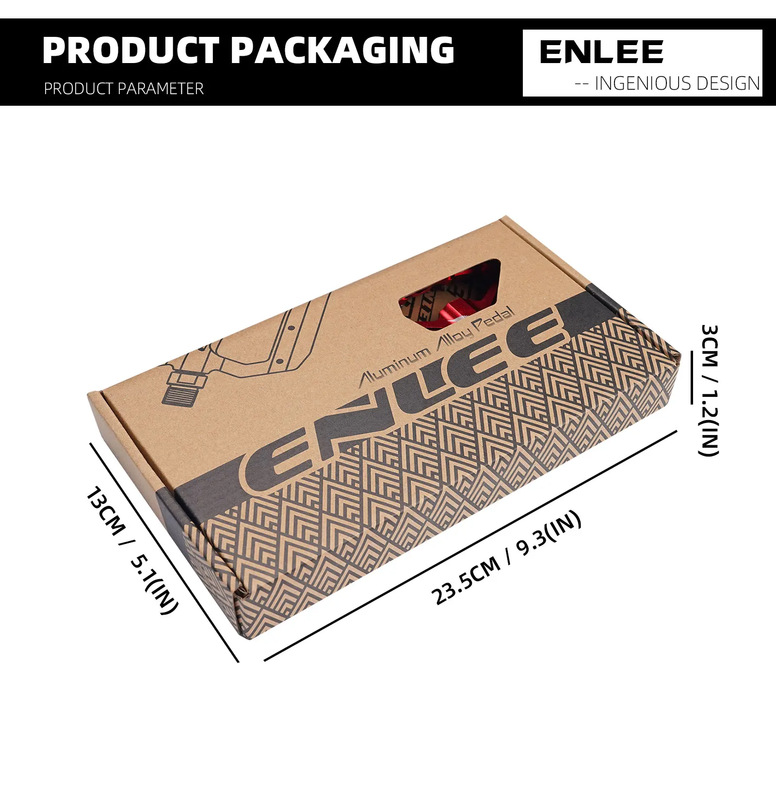 ENLEE Mountainbike Pedal Lager Anti-Slip Aluminium Legierung Rennrad Lager Pedal Fahrrad Reiten Zubehör – Detail 11