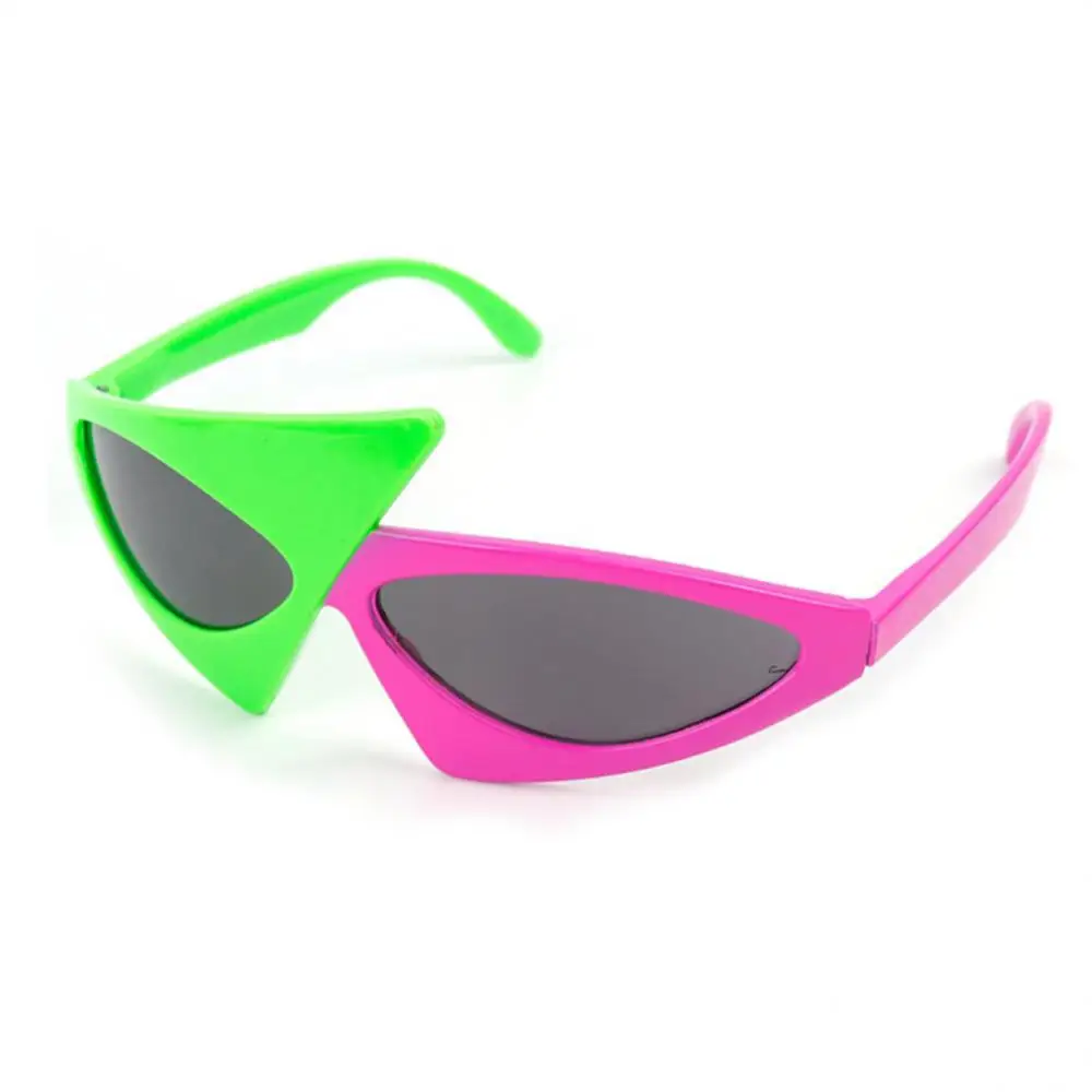 Gafas de sol con montura metálica triangular, duraderas y duraderas, cómodas de llevar, Material de PC, gafas unisex, gafas de sol para fiestas y vacaciones