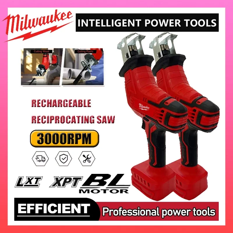 

Milwaukee Cordless Electric Reciprocating Saw Wood Metal Pipe Cutting Saw Electric Cutting Saw Tool For Milwaukee 18V Battery