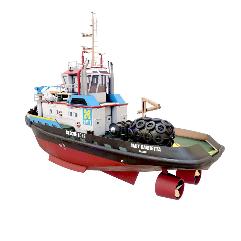 RC Boat 1/100 Tug Boat Assembled Boat Model Kit Smit Tug Boat Resin Ship Model