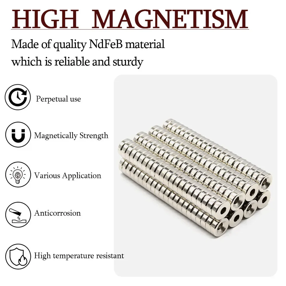 

N35 маленький постоянный магнитный магнит NdfeB на холодильник 15x5-5 мм супер сильный круглый с отверстиями неодимовый магнит мощные магниты