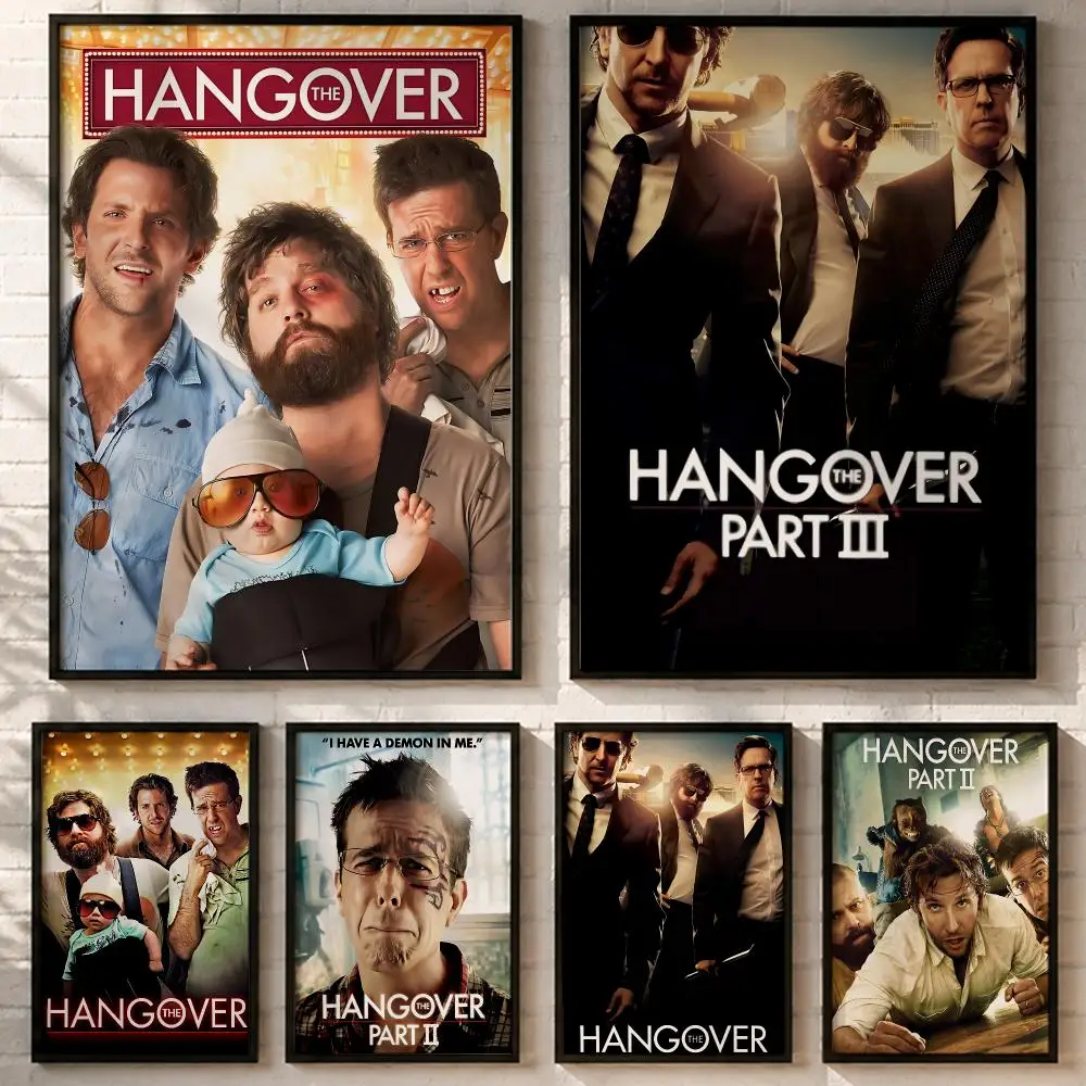 Comedy Film The Hangover Poster HD poster wall art self-stick no-residue for home cafe office great gift