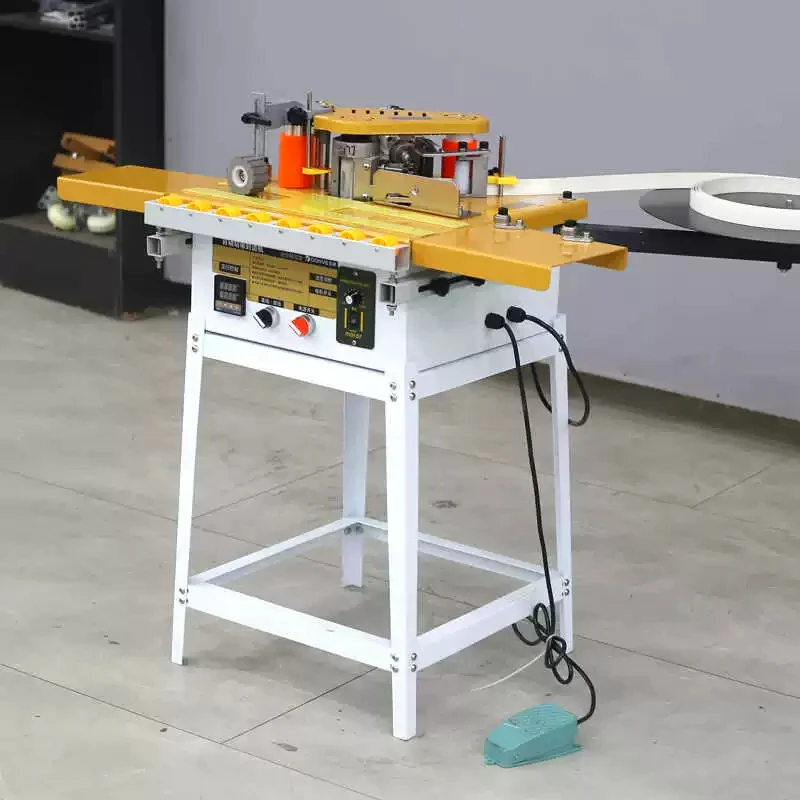 Compact Mini Edge Bander Versatile for Both Curved and Straight Edges—Ideal for Home Renovation Projects Involving Large Panels