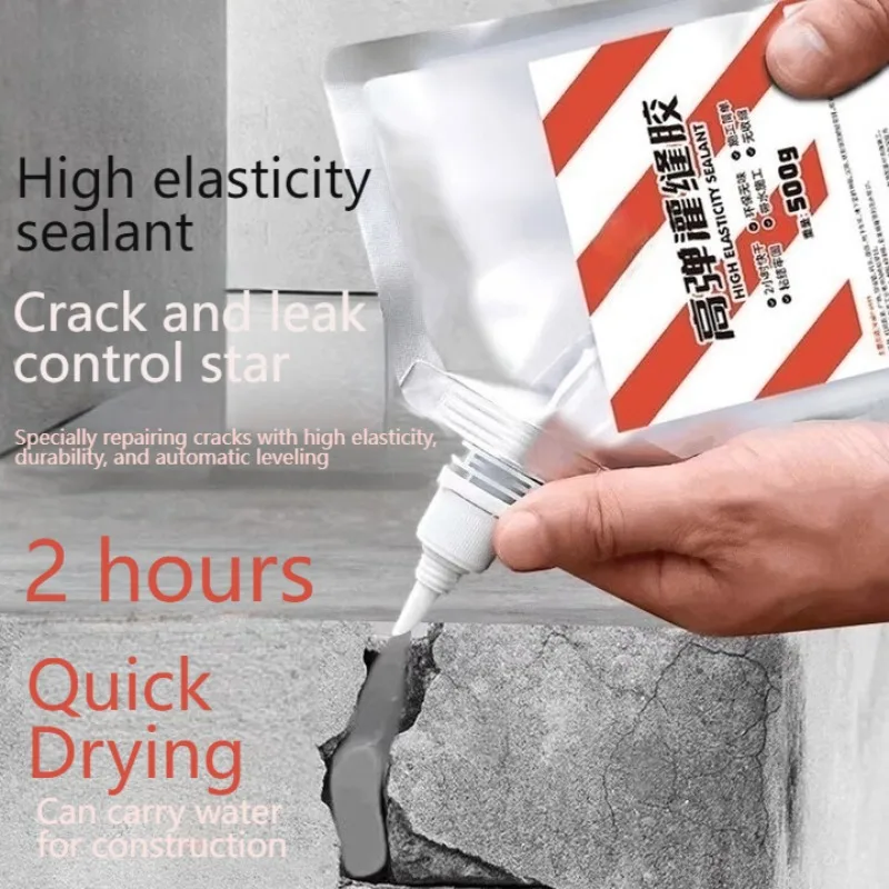 

500ml Crack Sealing Adhesive Quick-drying and Self-leveling Cement for Crack Sealing Roof and Floor Crack Repair Adhesive