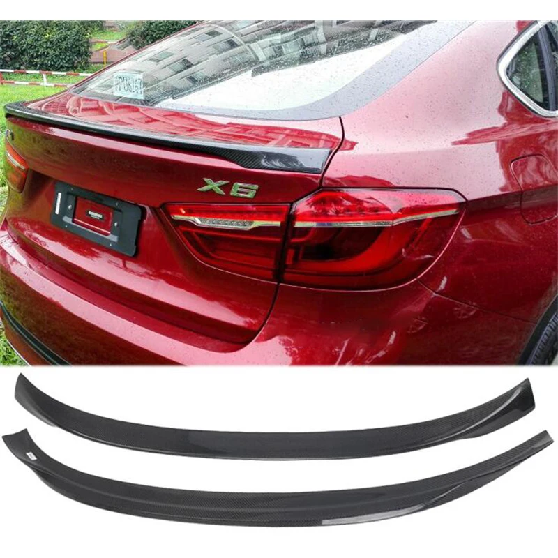 Für 2014-2019 F16 BMW X6 Real Carbon Fiber Spoiler WING Stamm Schwanz Lippe Zubehör Body Kit, MP Stil
