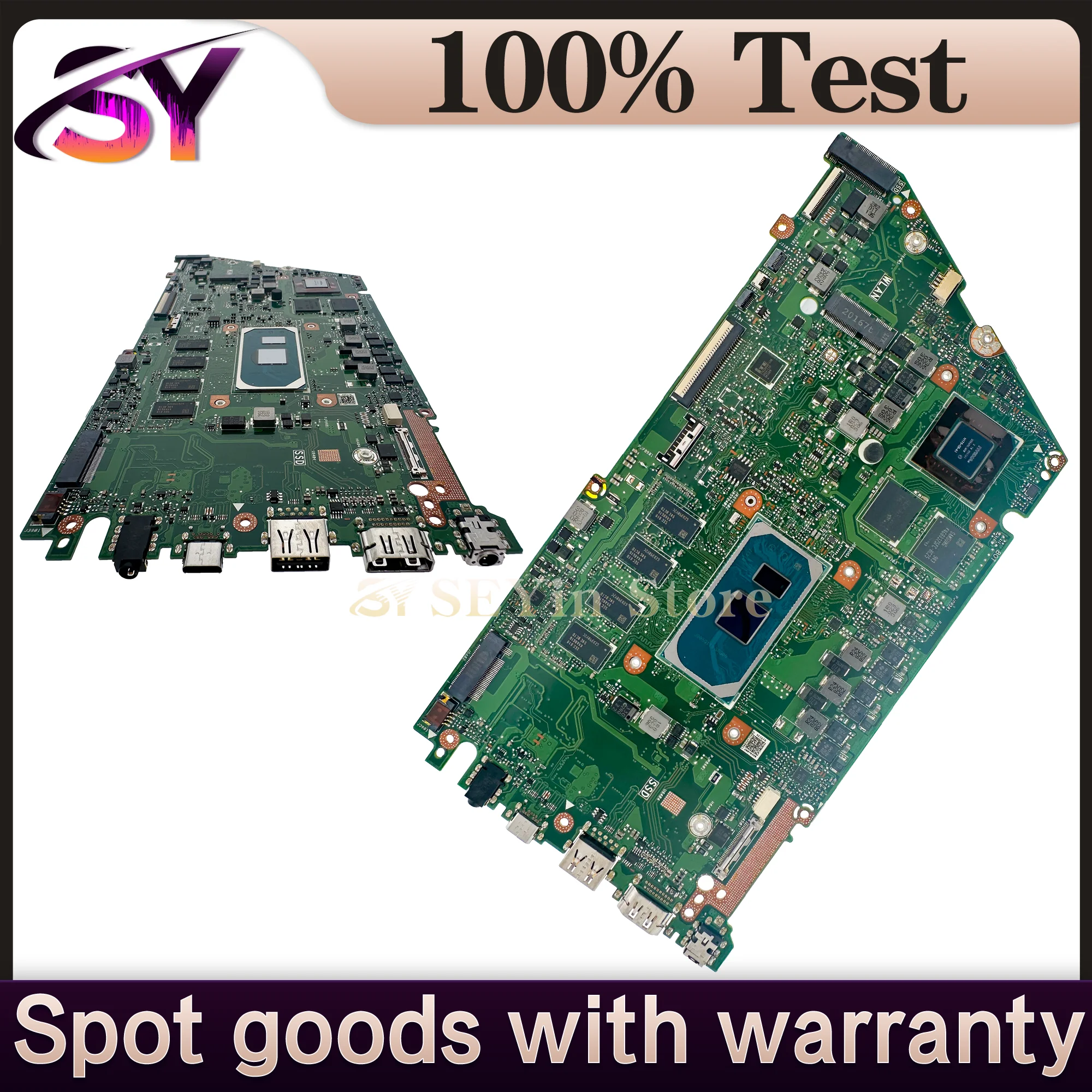 Placa base para ordenador portátil X421JA para ASUS X421JQ X421JAY X421JFY X421JPY X421JQY X521JQ S433J S5600J, placa base para portátil 100% funcional