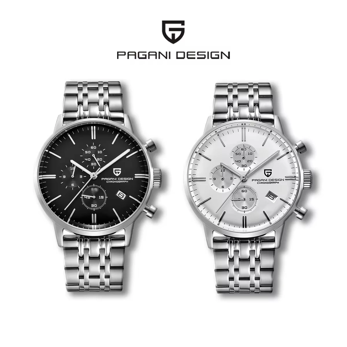 PAGANI DESIGN Men Quartz Watch Top Brand Luxury PD2720K Chronograph Stopwatch Japan VK67 Movement Waterproof Watch For Men 2720