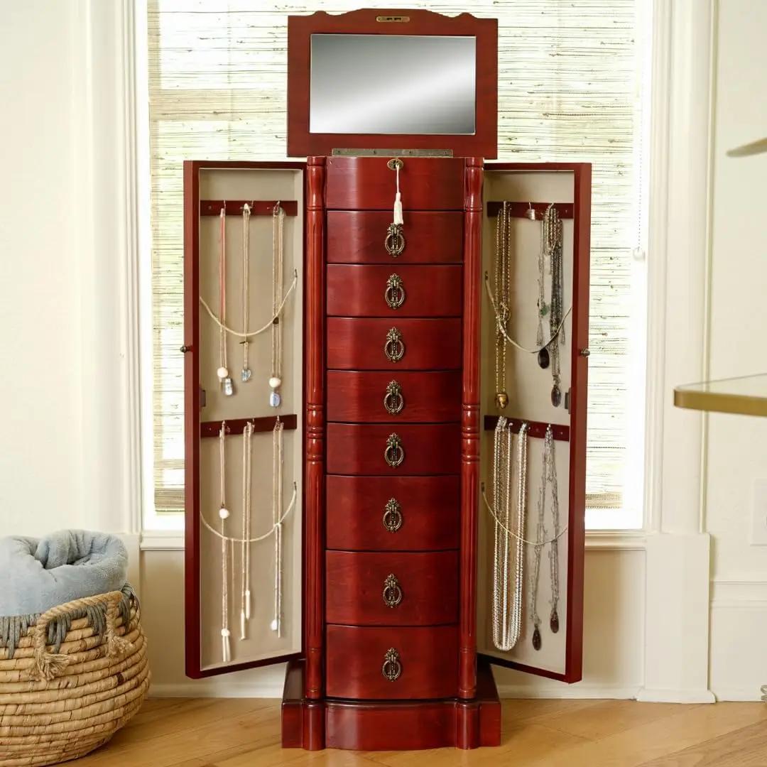 Hives and Honey Robyn Jewelry Armoire | Cherry