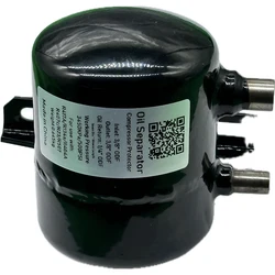 Low profile hermetic oil separator is designed for vehicle climate equipment and blast freezers and commerce ice maker machine