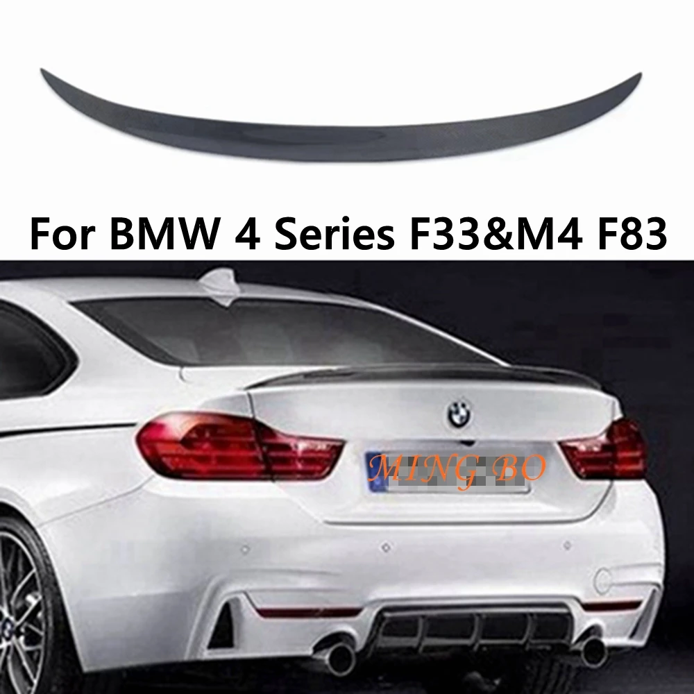 

For BMW 4 Series F33&M4 F83 Convertible PP Style Carbon fiber Rear Spoiler Trunk wing 2013-2020 FRP Forged carbon