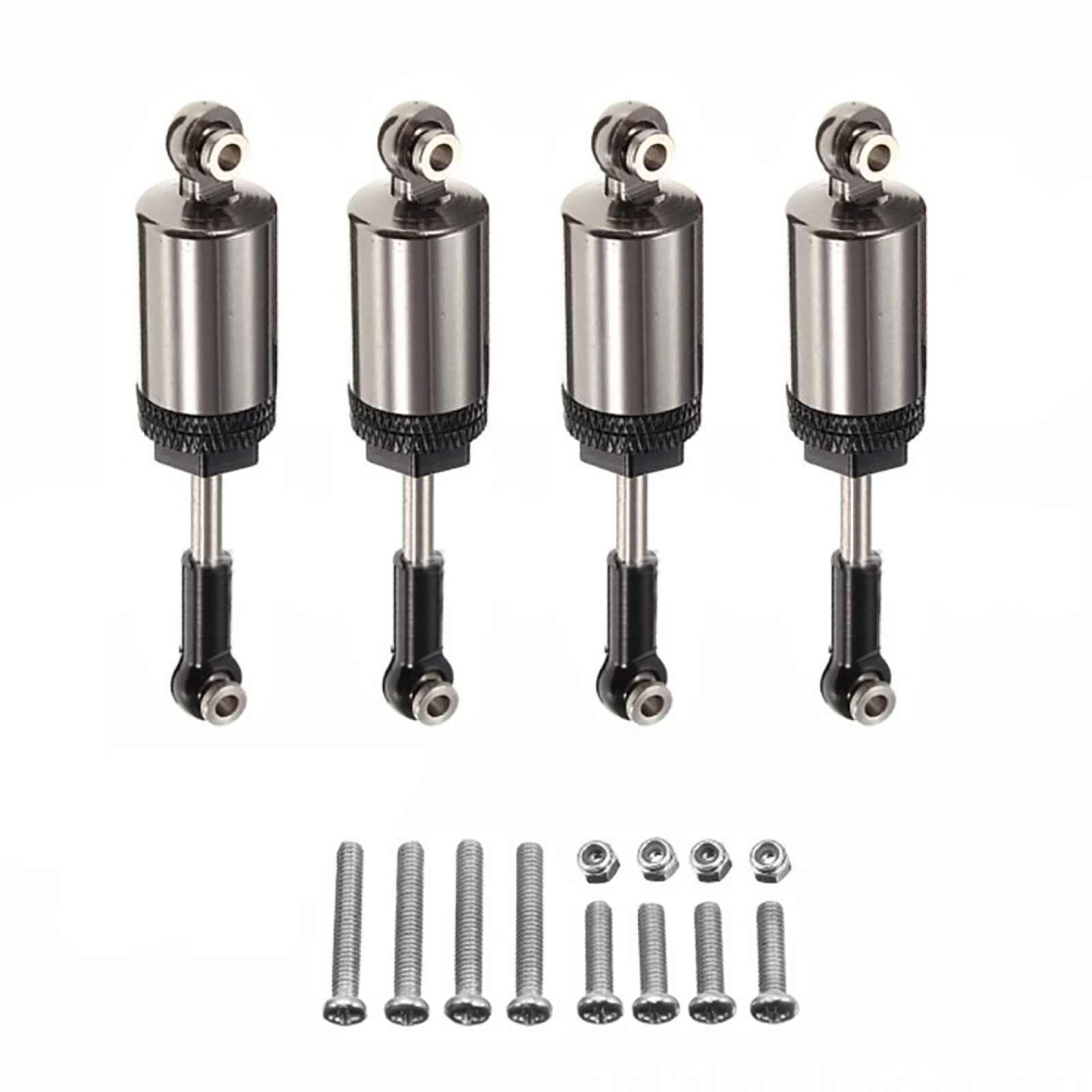 

4PCS 1/16 RC Car 2.4inch Full Alloy Shock Absorber With Screw For Henglong WPL C24 C14 1/16 RC Half Truck Car Upgrade Parts