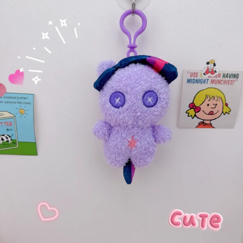 أنيمي بلدي ليتل المهر ألعاب من القطيفة المفاتيح Kawaii حقيبة الظهر قلادة ديكور محشوة دمية على شكل حيوان الكرتون غرفة الديكور هدية عيد ميلاد