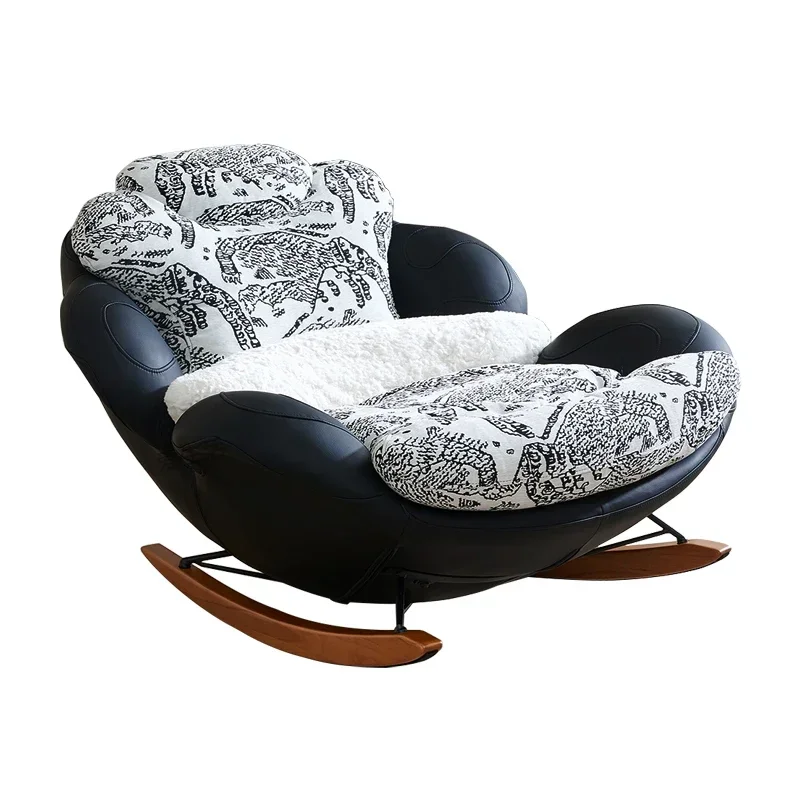 

Single casual reclining balcony sofa recliner lazy nest lazy sofa rocking chair