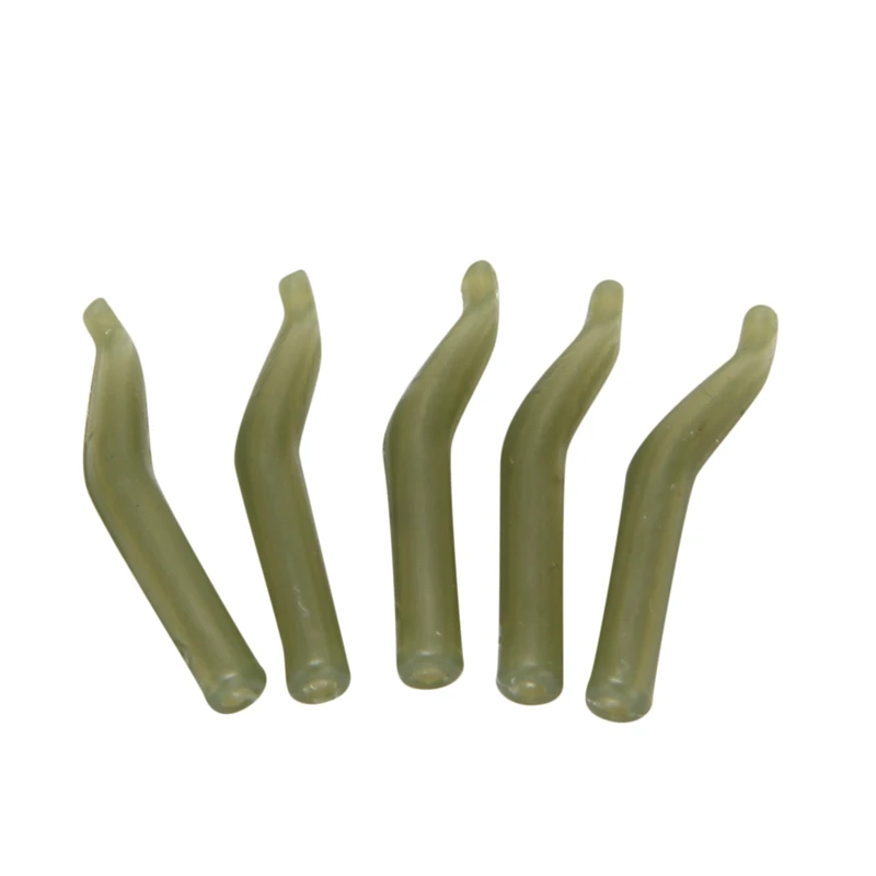 100Pcs/Lot Carp Fishing Hook Sleeve Hair Rig Line Aligner Soft Anti Tangle Fishing Kickers / Line Aligners Accessories