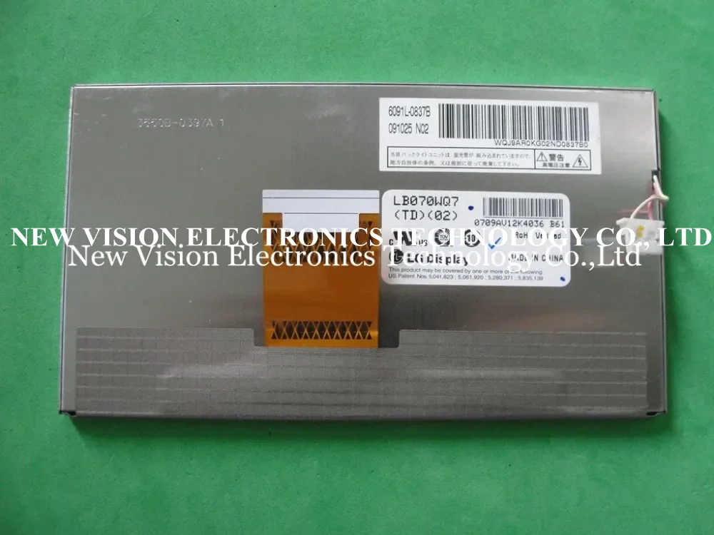 

LB070WQ7(TD)(02) LB070WQ7-TD02 Original 7 inch A+ Grade 480*234 Car LCD Display Panel For LG