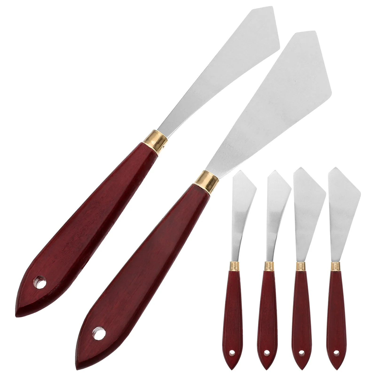 

Spatula Oil Paint Scraper Color Mixing Spatulas Painting Shovel Wood Artists Supplies