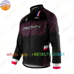 SILASPORT Cycling Jersey Long Sleeve Outdoor Man Winter Bicycles Enduro Quick Dry Jacket Bike Downhill Mtb Warm Fleece Clothing