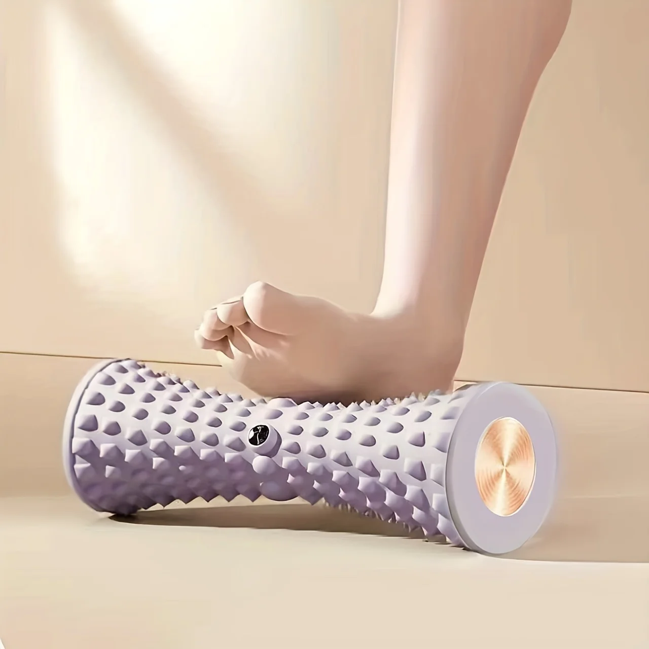 1pc Foot Massager with Speed Control - Deep Tissue Massage Roller Medium Firmness Manual Operation Durable Plastic Construction