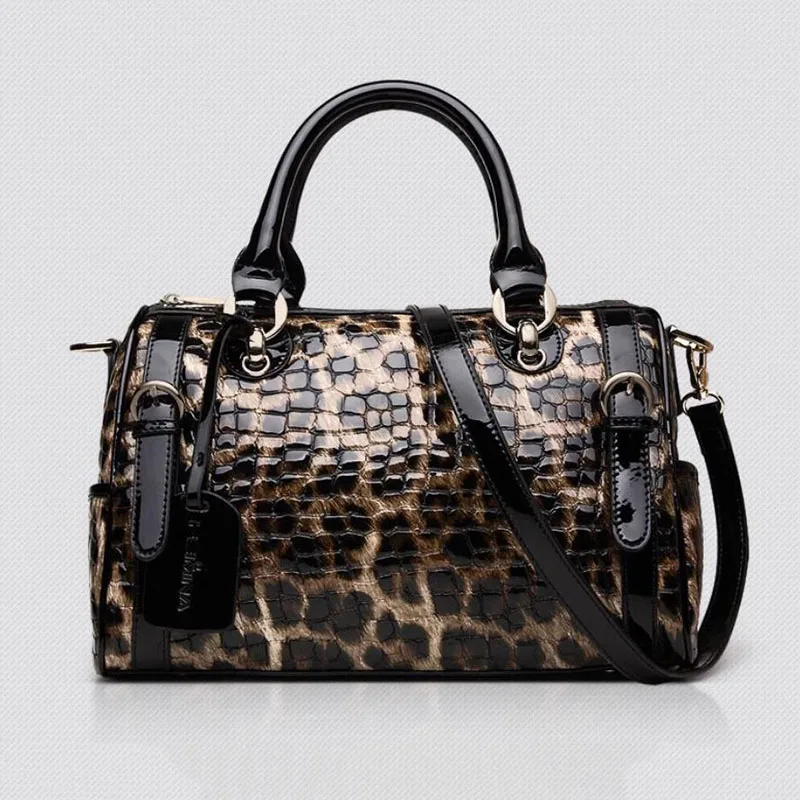 Luxury Women's Handbag 2024 New Genuine leather Women's Bag Fashion leopard Print Bag luxury Handbag Shoulder Crossbody Bag