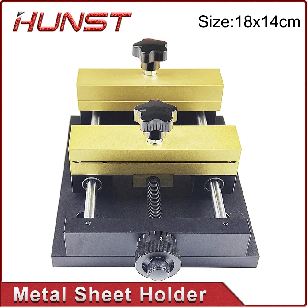 

HUNST Metal Sheet Holder Marking Attechment Fixed Bracket Metal Fixture for Fiber Laser Engraving Machine Card Cutting