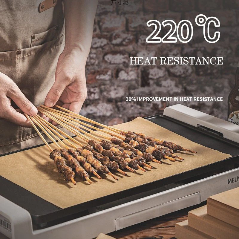 50 Pcs Non Stick Baking Paper High Temperature Resistant Sheet Oven Microwave Grill Baking Mat Oilpaper Kitchen Baking Tools