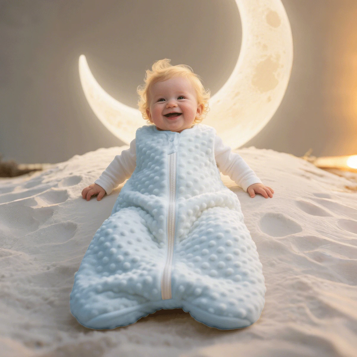 

Детский спальный мешок из фасоли и полиэстера, мягкий, приятный для кожи, теплый спальный мешок для детей 0-6 месяцев, осенне-зимняя одежда для сна для младенцев, защита от ударов