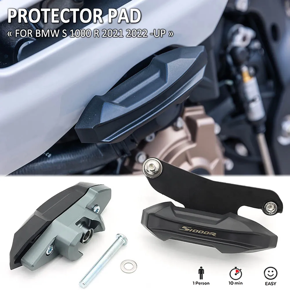 For BMW S1000R S 1000 R 1000R 2021 2022 Motorcycle Anti-Fall Glue Frame Sliders Falling Protection Guard Pads Kit 2018 2019 2020