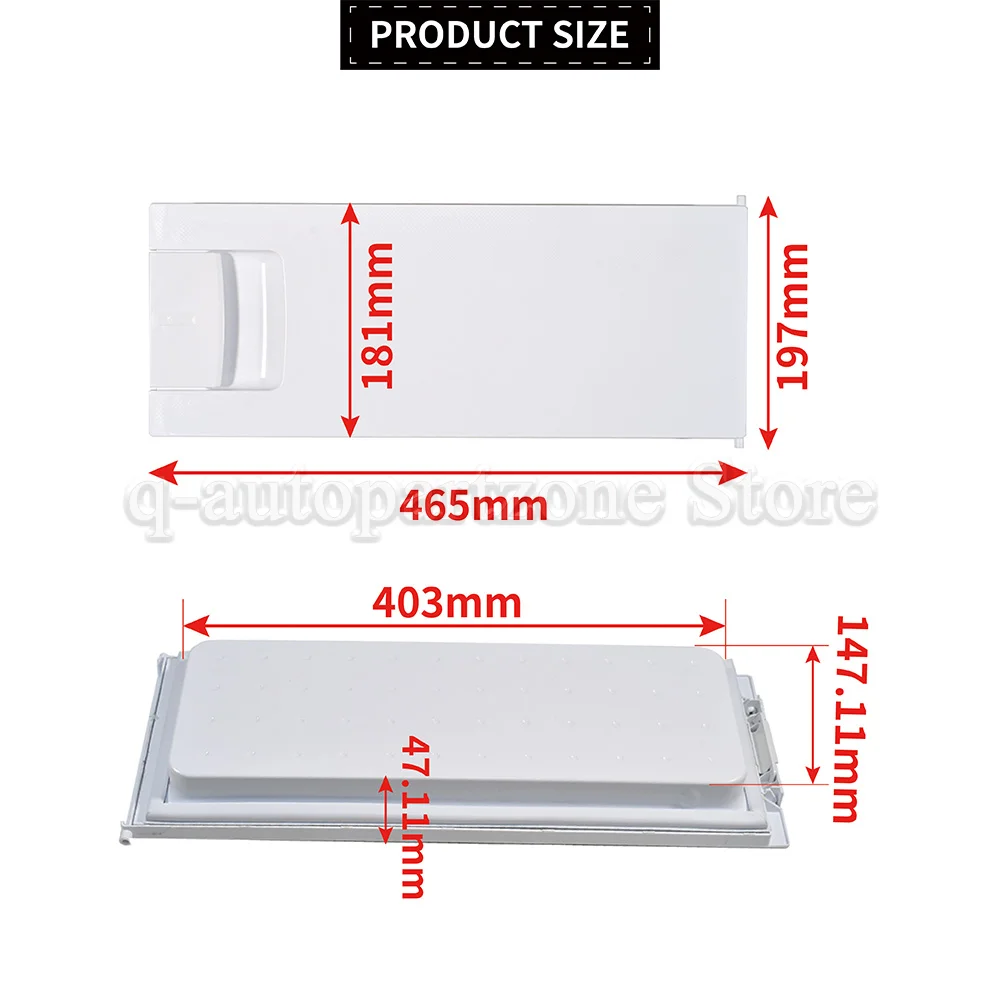 Fridge Freezer Door Flap with Handle Flap Replacement 00447344 447344 for Bosch Siemens Neff Fridge Ice Flap Freezer Door