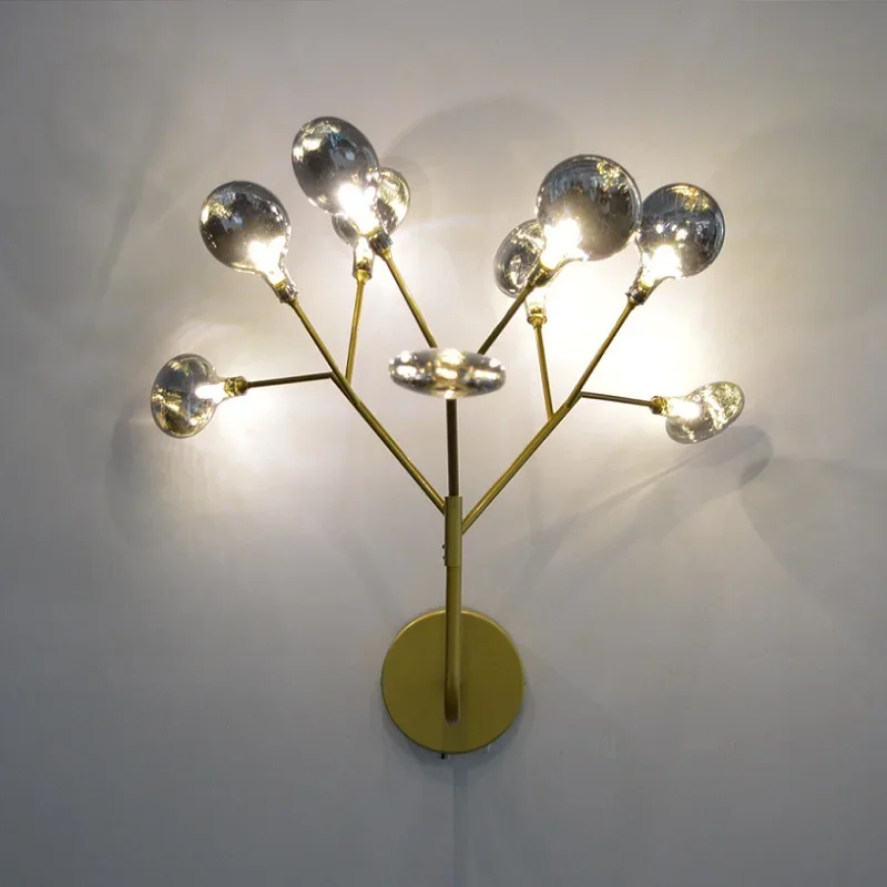 Lampada da parete moderna a LED moda ramo decorazione lucciola illuminazione interna