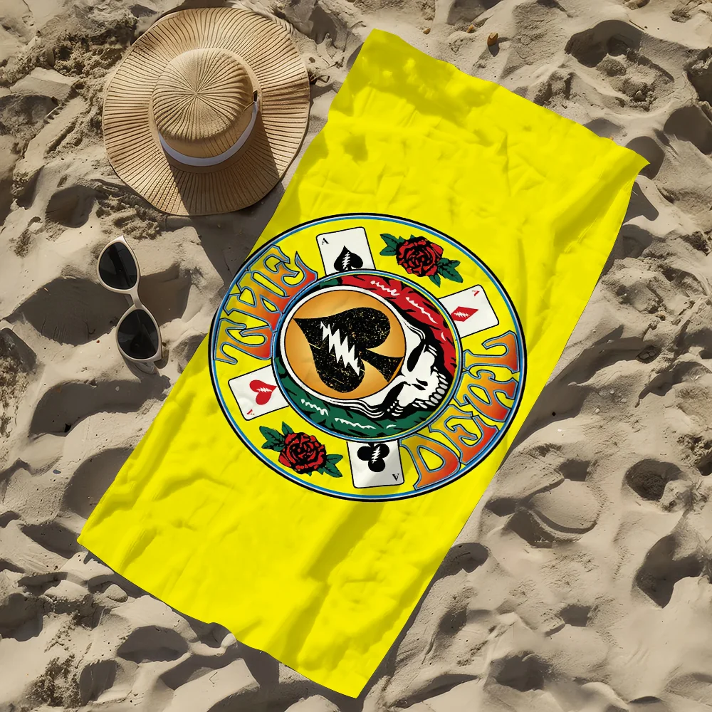 روك باند G-الامتنان الميت منشفة الموسيقى لينة بركة هدية للسفر رياضة دش التخييم سريعة الجافة الرياضة منشفة الشاطئ الكبيرة