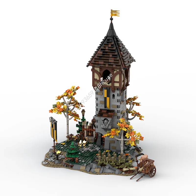 2752 pz MOC Il Nido delle Corvi Messaggio Medievale Castalato Modello Building Blocks Assemblare FAI DA TE Regalo Di Natale Idea Giocattolo di Mattoni Di Compleanno