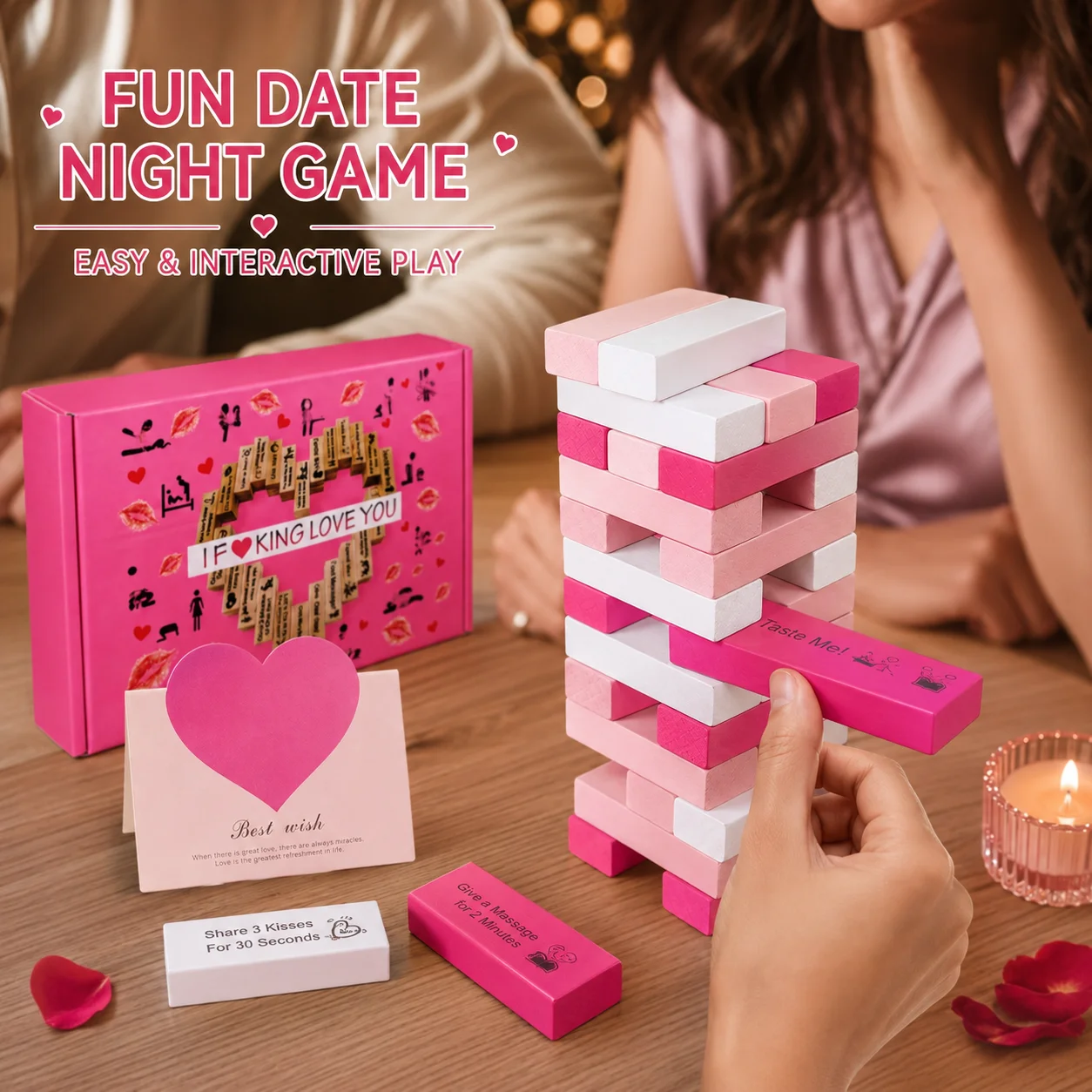 لعبة برج المكعبات للأزواج، لعب - مراجعة Party Games Couple وسعره