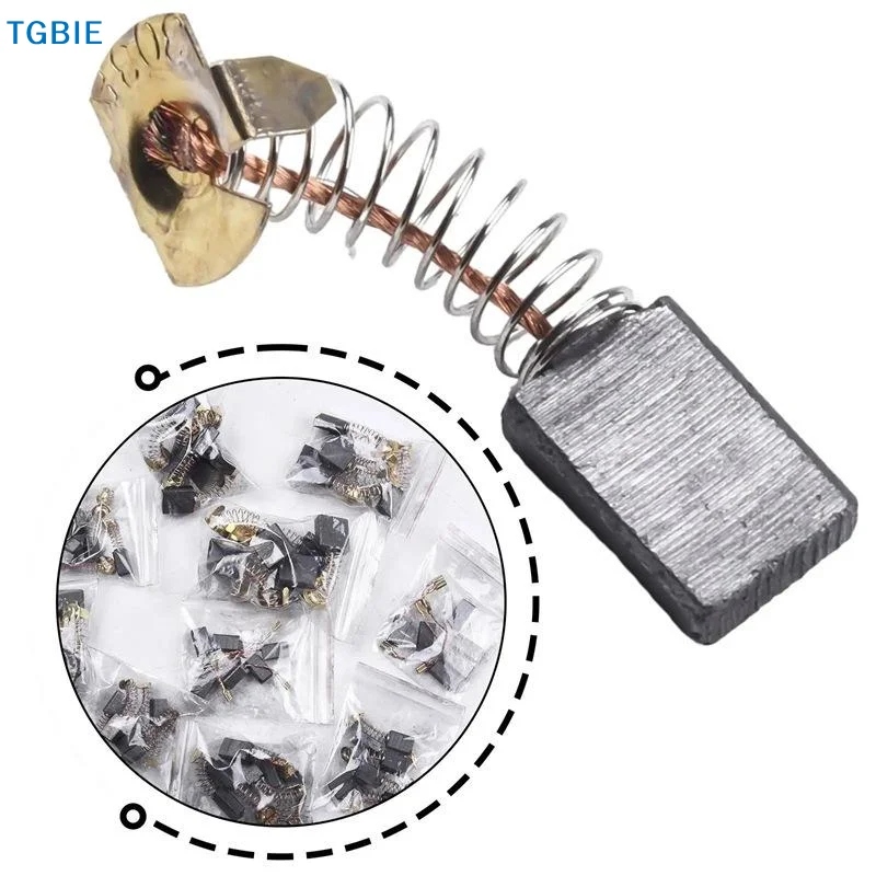 [TL]【TL】60Pcs Electric Motor Carbon Brushes Power Tool Repairing Parts Carbon Brush Replacement 10 Different Types