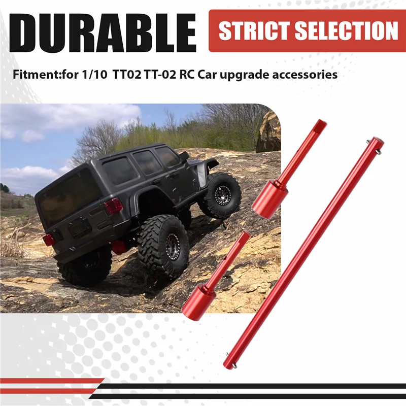 

Центральный вал для обновления автомобиля EMECE-RC + комплект соединительных чашек для 1/10 Tamiya TT02 TT-02 аксессуары для обновления радиоуправляемого автомобиля