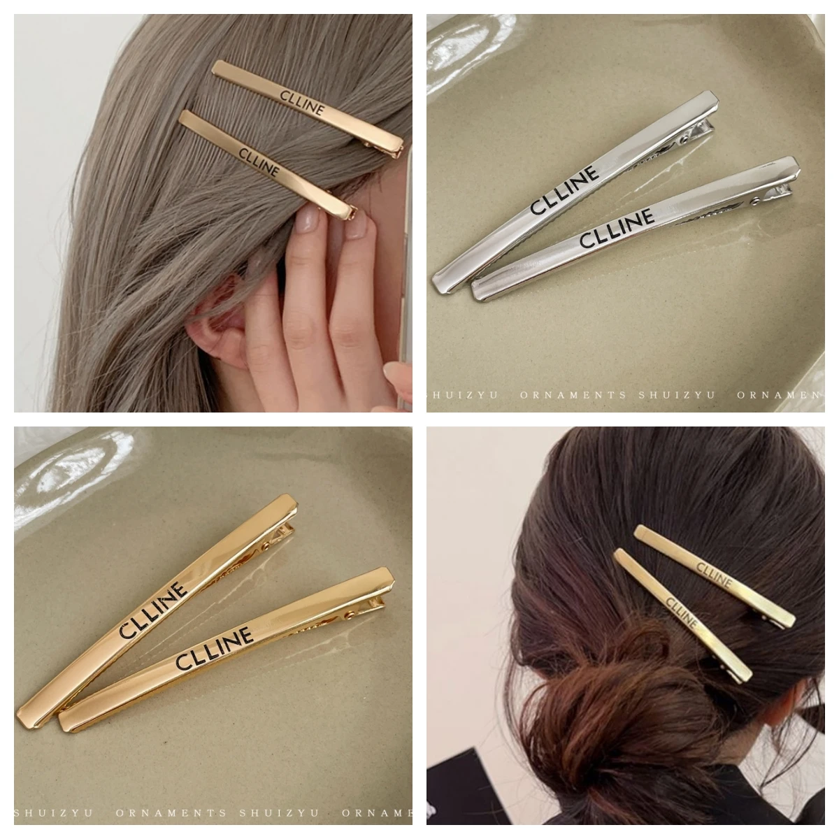 

1/2pcs Advanced and Cool Style Bangs Side Hair Clip for Women Summer Edge Clip Bb Clip Hair Accessories Заколки