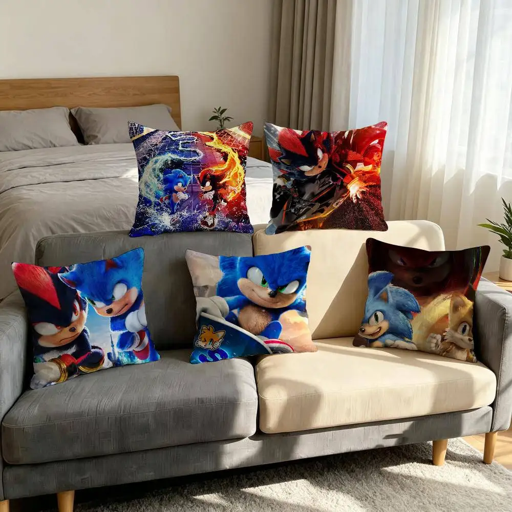 S-SONIC soft Pillow Case for Sofa Living Room Home office Decor Protective Covers