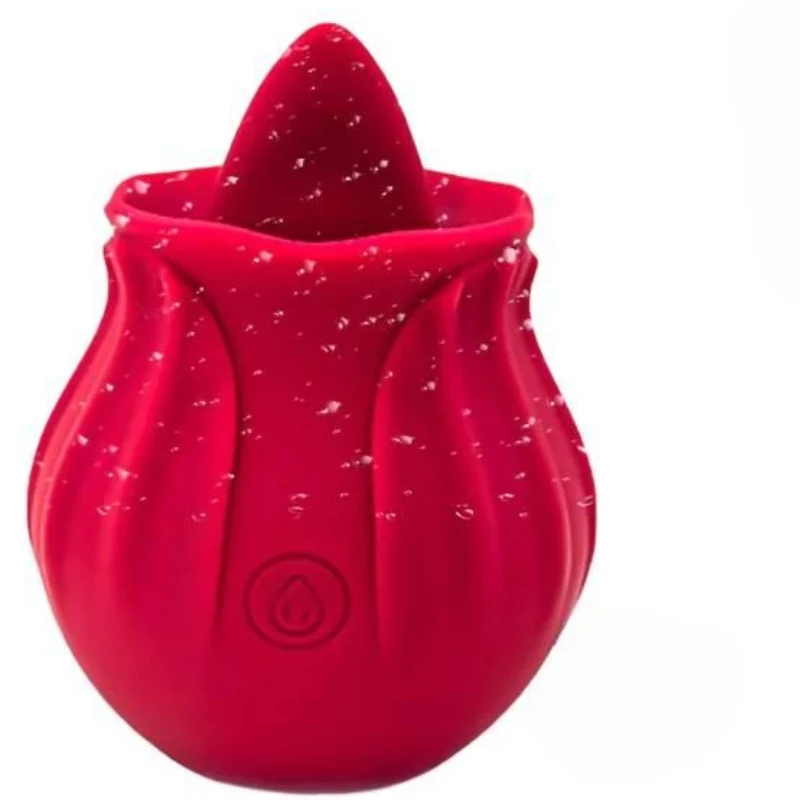Hot  Sale Rose Tongue Licking Oral Sucking Vibrator for Women Clit Stimulator Female Masturbation Sucker Lick Sex Toy for Women