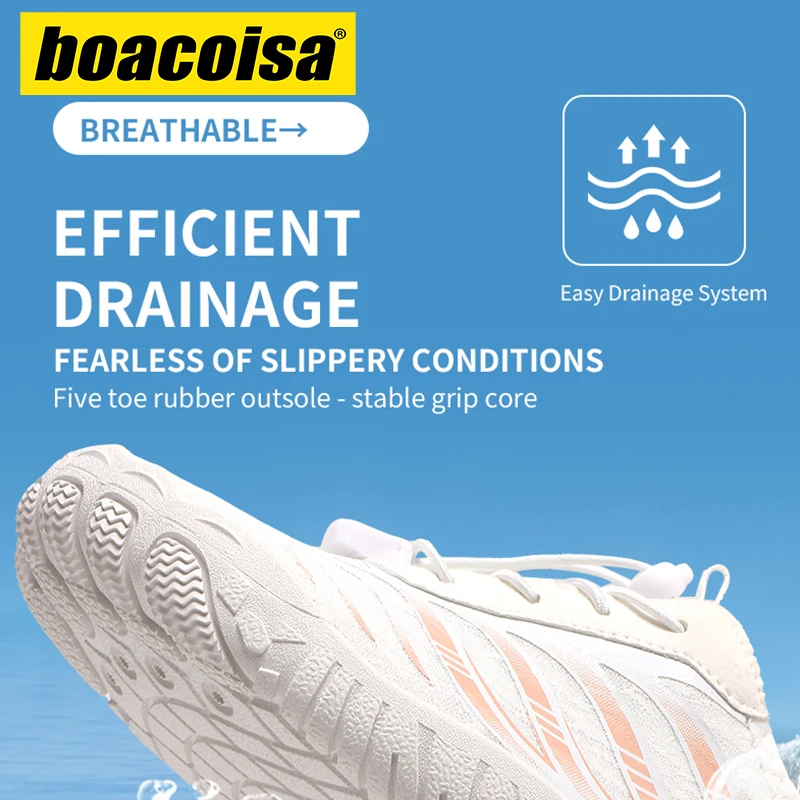 Summer Water Shoes For Men Women Barefoot Quick-Dry Beach Aqua Shoes Lightweight Sports Sneakers Hiking Surfing Boating Fishing