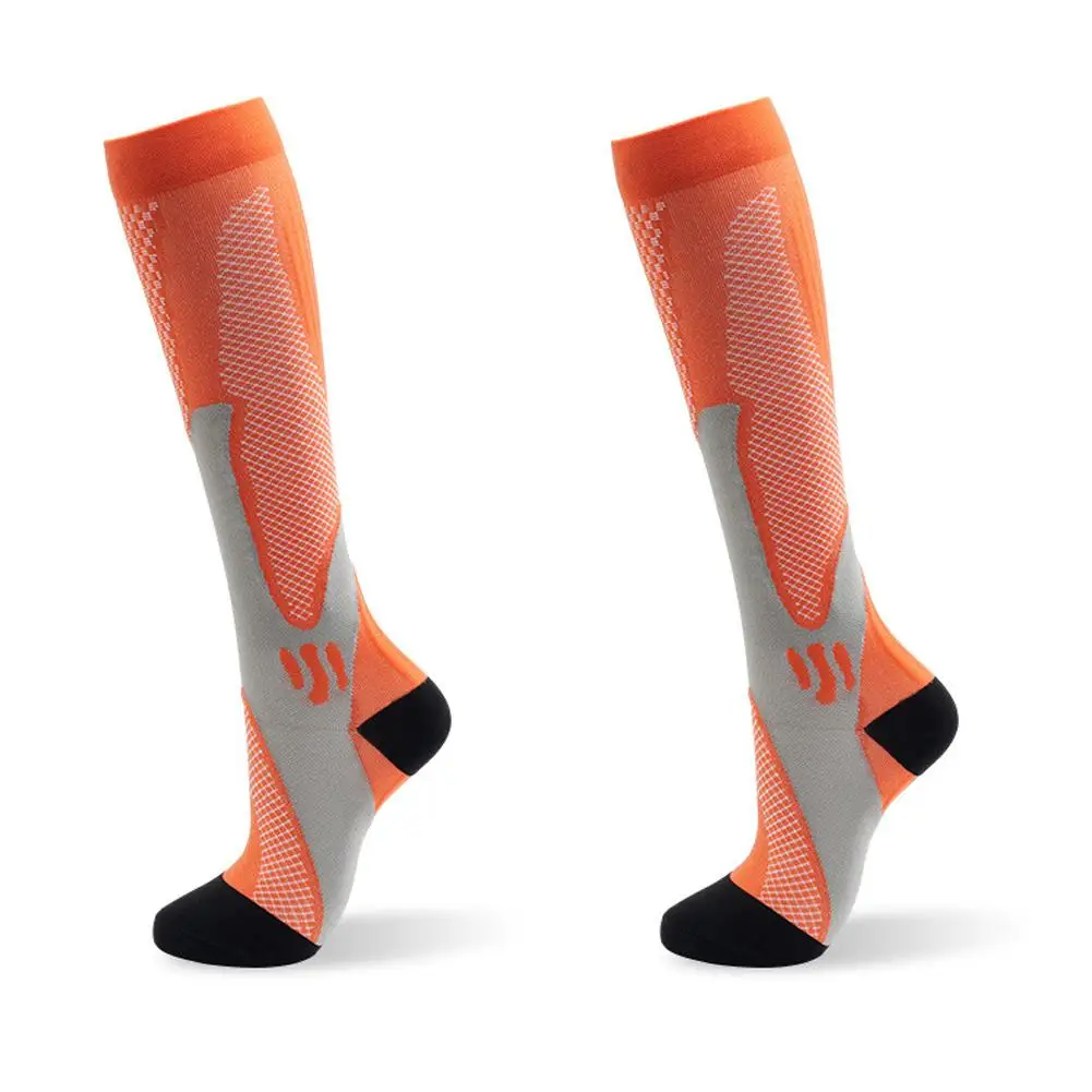 Sports Compression Socks For Men Women Running Basketball Bicycle Nylon Sports Socks Gym Elastic Relief For Fatigue K6G9