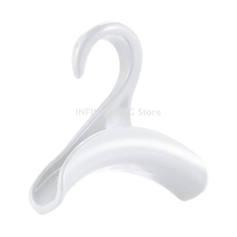 5pcs Widen Plastics Hanger Connection Hook Stackable Space Saving Storage Multifunctional Bag And Hat Hanging Rack