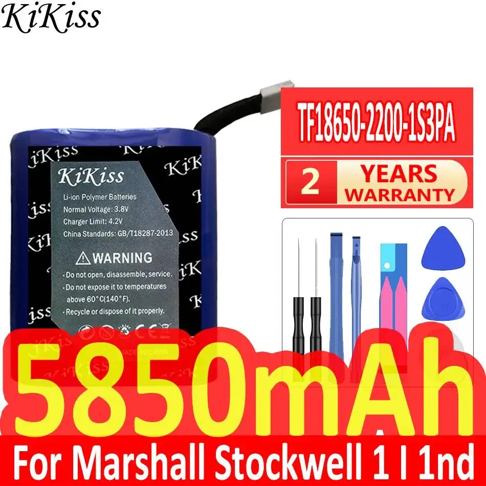 5850mAh Long-Lasting TF18650-2200-1S3PA For Marshall Stockwell Speaker for Portable Speaker Battery