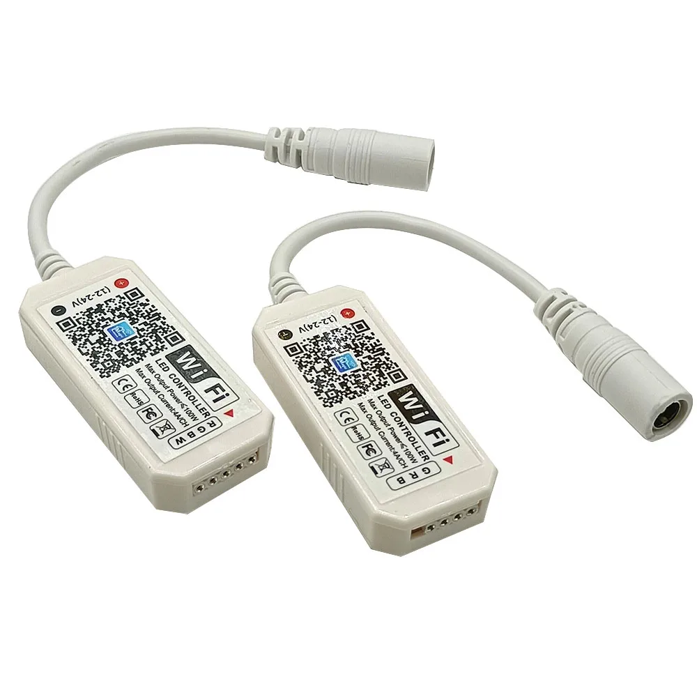 DC5V 12V 24V Bluetooth-compatible Wireless WiFi Controller,RGB/RGBW IR RF LED Controller for WS2811 WS2812 led strip