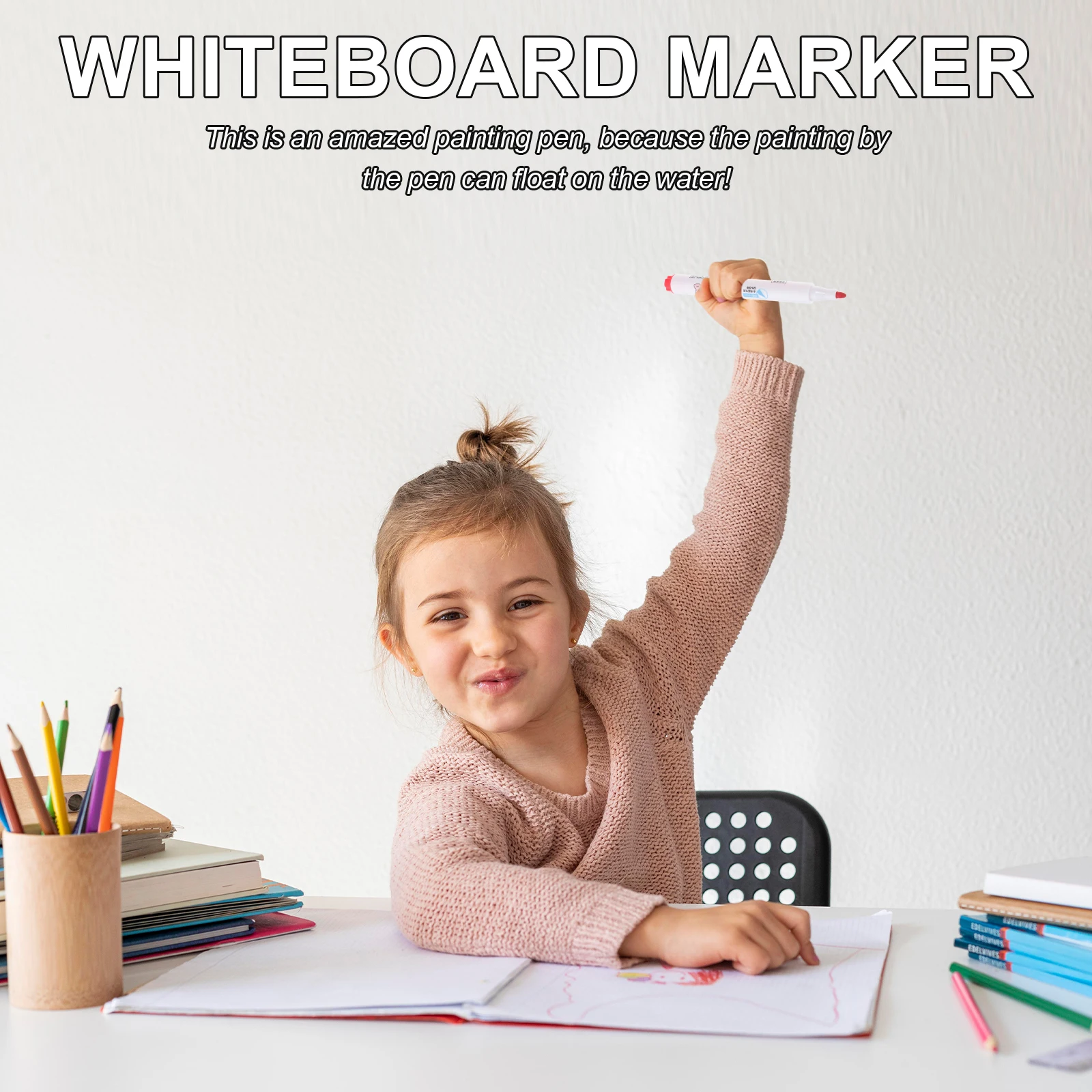 

8 Pcs Make Brush in The Water Paint Pen Erasable Markers Liquid Chalk White Pens Watercolor Child